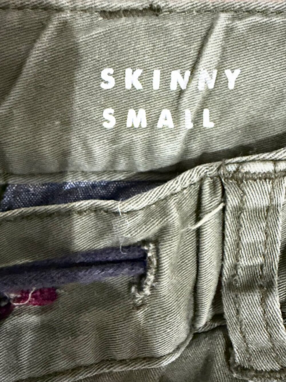 Men's Slim Bullhead Pants Green Olive Size Small - Picture 8 of 11